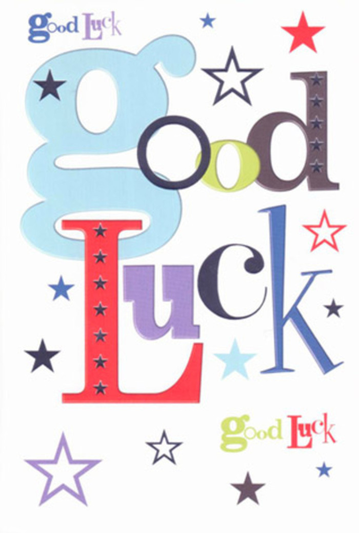 This luck-themed card sparkles with a jubilant energy, its vivid arrangement reminiscent of the vibrant scenes that unfold during Tolworth's festivals and street fairs. Each letter is distinct: a wave of pastel blue stands tall, framed by slender lines in noir black and flourishes of bold scarlet. Scattered stars-each a fleck of colour, from indigo to sunlit lavender-give the illusion of confetti drifting through the clear afternoon light near Tolworth Recreation Centre. The generous spacing allows every shade to shine, modern yet suffused with genuine feeling, just like the warm, close-knit moments shared at Broadway community events. Running a hand across the smooth card surface, one senses both substance and care: not just a printed message, but a small talisman of support. This card is perfect for gifting to someone facing an exciting challenge-a new school year, a first big audition, or a move to a new flat-and it hums with a faith only found in close local circles. It is a little piece of Tolworth spirit, crafted to journey with someone into the unknown.